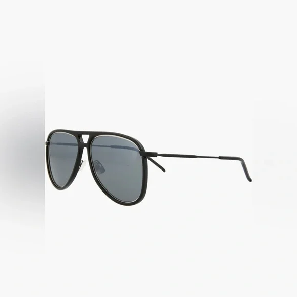 Saint Laurent Black Aviator Sunglasses